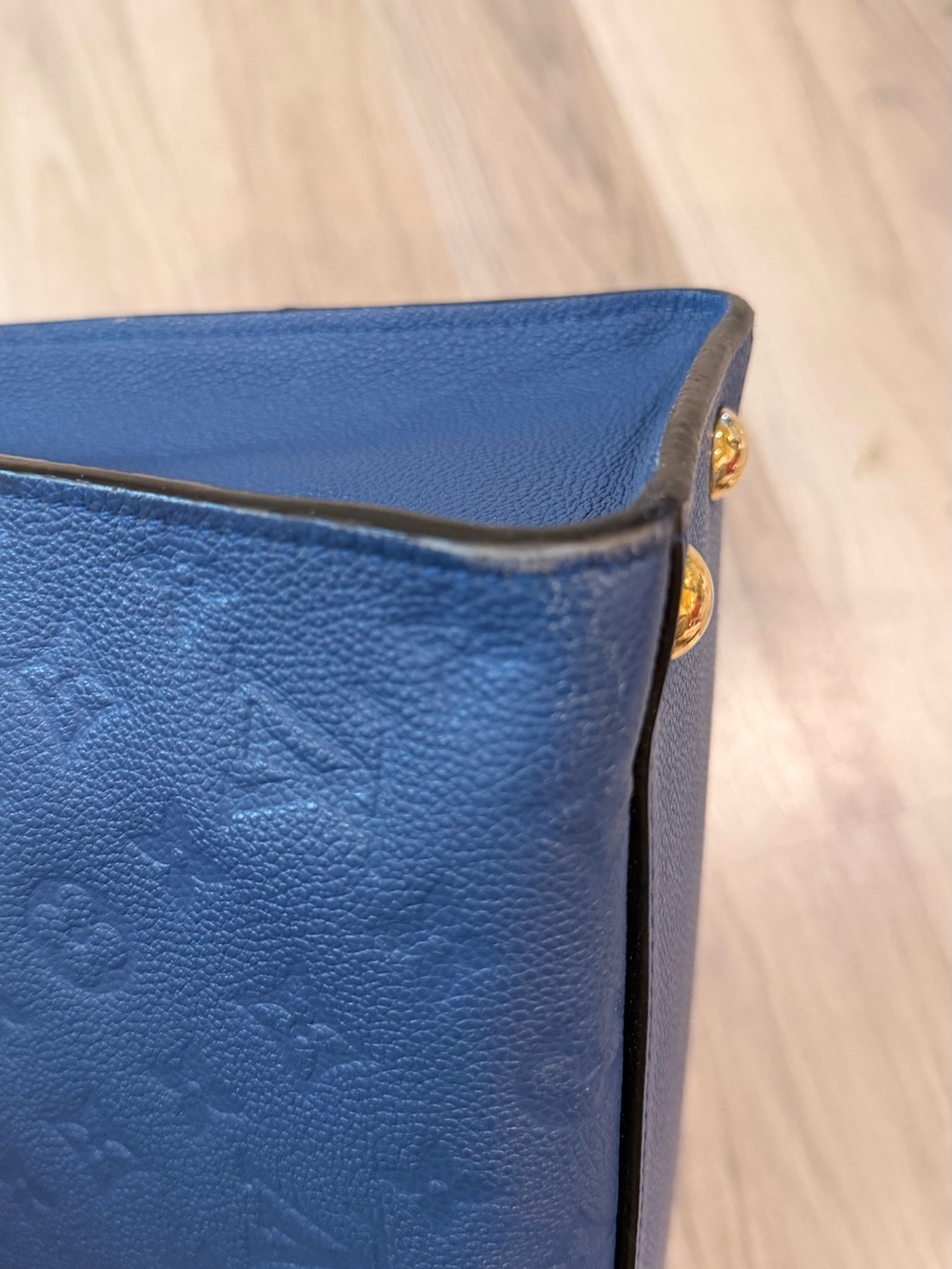 Louis Vuitton Pont Neuf Handbag Monogram Empreinte Leather MM satche Blue - Picture 6 of 13